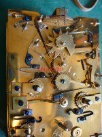 The backplate of an alarm Carriage Clock