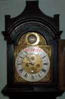 The face of a longcase clock