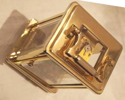 back right view of 'Churchill' carriage clock