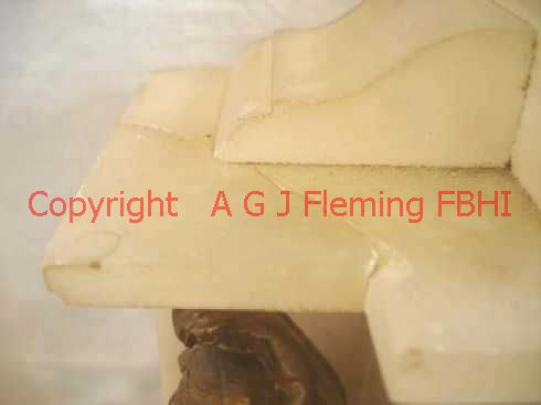 Top left corner damage